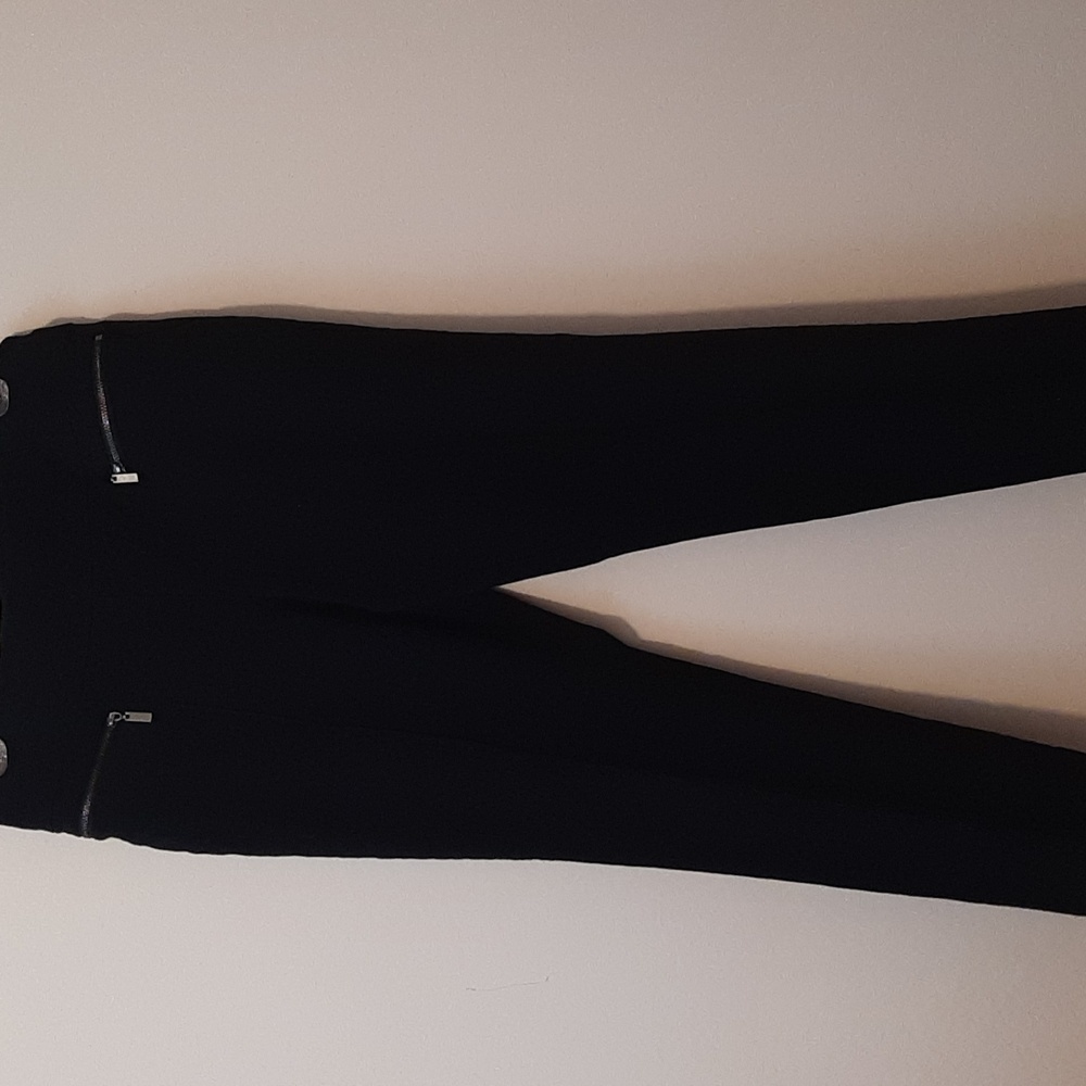 Style & Co Black  stretch Pants with Zipper Pockets Petite large